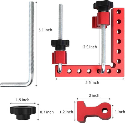 Aluminum alloy 90-degree woodworking right angle measurement and marking positioning